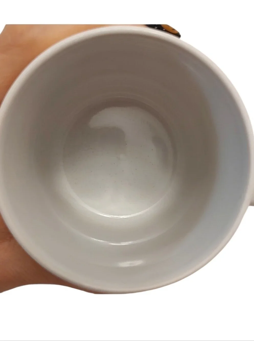 Vintage Oscar de la Renta Coffee Cup White Gold Starburst Celestial Ceramic Mug